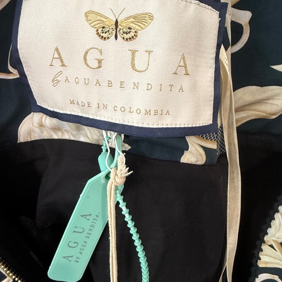 Agua by Agua Bendita Infinito Perla Maxi Dress XL | Floral Cotton Gown NWT - Picture 6 of 10